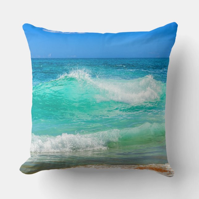 Turquoise and Blue Cushion (Front)