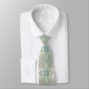 Turquoise And Copper Blend Tie