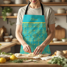 Turquoise and Gold Personalised