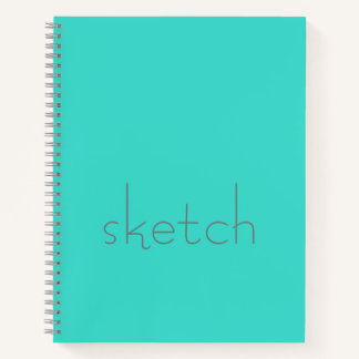 Turquoise and Grey Sketch Book