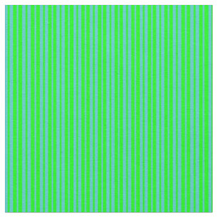 Turquoise and Lime Coloured Pattern Fabric