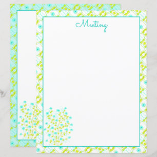 Turquoise And Lime Green
