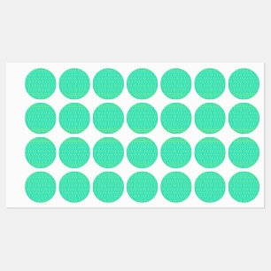 Turquoise and Lime Green Geometric Pattern