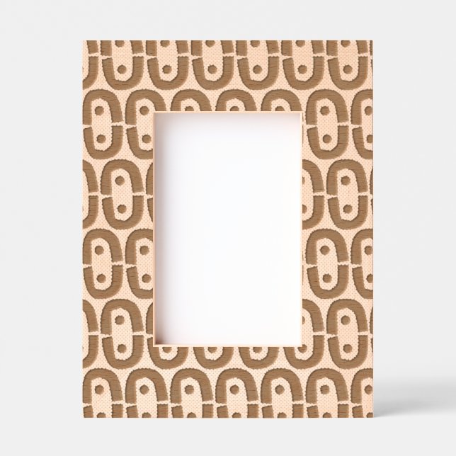 Turquoise and Lime Green Geometric Pattern Etched Frames (Front)