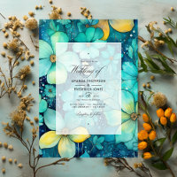 Turquoise and Patina Floral Wedding