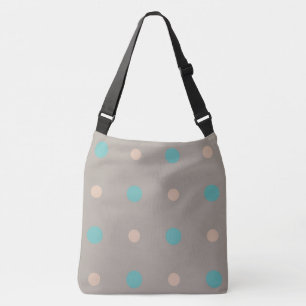 Turquoise and Peach Crossbody Bag