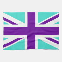 Turquoise and Purple Union Jack