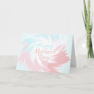 Turquoise and Salmon Pastel Colour Card