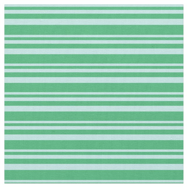 Turquoise and Sea Green Pattern Fabric (Close Up)