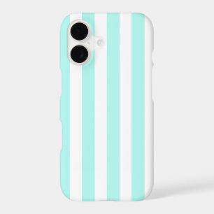 Turquoise and white candy stripes