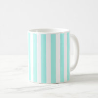 Turquoise and white candy stripes