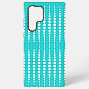 Turquoise and White Polka Dots Phone Case