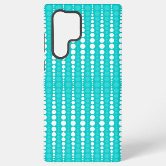 Turquoise and White Polka Dots Phone Case