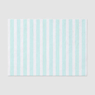 Turquoise and White Striped Boho Tissue Paper