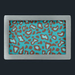 Turquoise Animal Print Belt Buckle Gift<br><div class="desc">The design is from original art.</div>