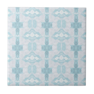 Turquoise aqua diamond geometric design ceramic t ceramic tile
