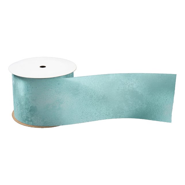 Turquoise Aqua Glam   Satin Ribbon (Spool)
