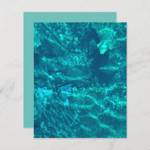 Turquoise Aqua Water Reflections Scrapbook Paper
