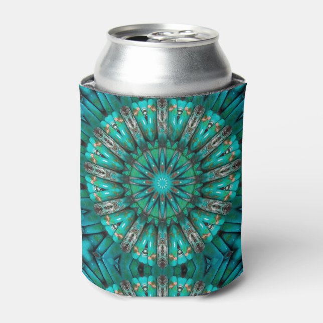 Turquoise Art 1-2 Options Can Cooler (Can Front)