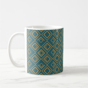 Turquoise Art Deco Coffee Mug