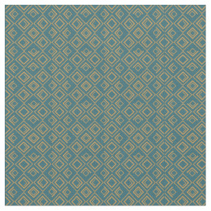 Turquoise Art Deco  Fabric