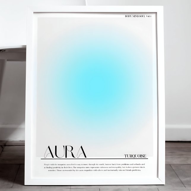Turquoise Aura Poster Print (Creator Uploaded)