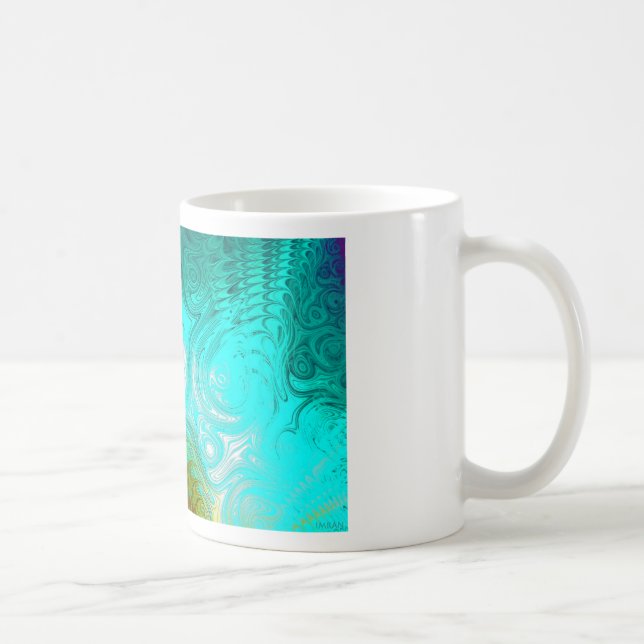 Turquoise Ayes - IMRAN™ Coffee Mug (Right)