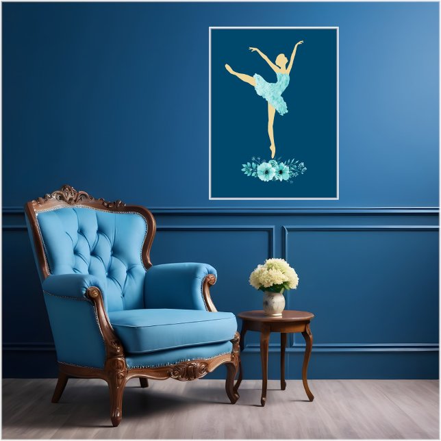 Turquoise Ballerina Poster (Creator Uploaded)