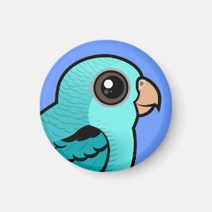 Turquoise Barred Parakeet Magnet