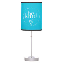 TURQUOISE BE KIND TABLE LAMP