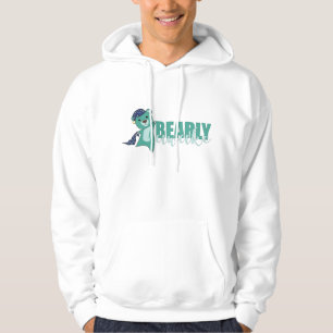 Turquoise Bear Bearly Awake Cute Bear Teddy Bear Hoodie