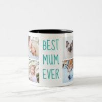 Turquoise | Best Mum Ever Custom Photo Mug