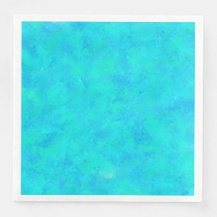 Turquoise Blue Abstract Pattern Napkin