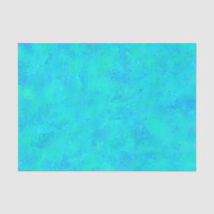 Turquoise Blue Abstract Pattern Tissue Paper