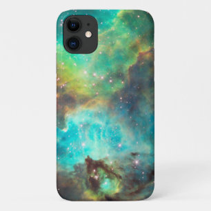 Turquoise Blue Aqua Nebula iPhone iPhone 11 Case
