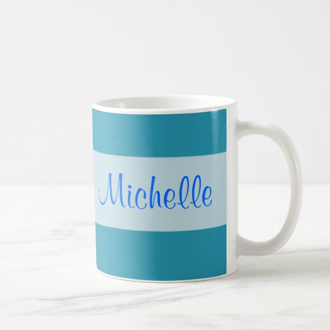 Turquoise blue coffee mug (Right)