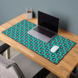 Turquoise Blue Custom Business Logo Pattern Desk Mat<br><div class="desc">Create your own Turqupise Blue Business Logo Pattern Desk Mat adding your company logo, photo or any image. Enhance your company workspace using this stylish, modern and professional desk mat template. A basic and clear design customisable in any colour for an elegant, clean and modern look, that perfectly match with...</div>