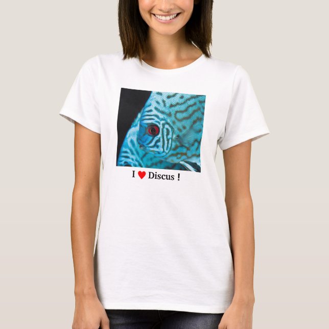 Turquoise Blue Discus T-Shirt (Front)