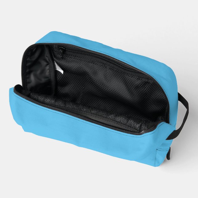 Turquoise Blue Dopp Kit (Open)