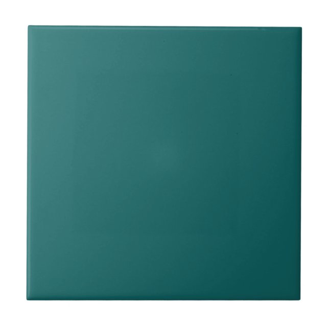 Turquoise blue-green bold ceramic tile (Front)
