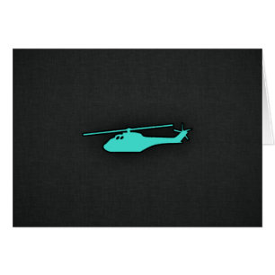 Turquoise; Blue Green Helicopter