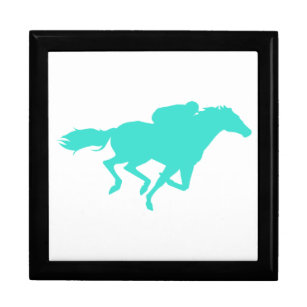 Turquoise; Blue Green Horse Racing Gift Box