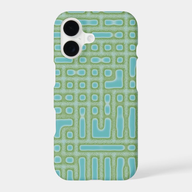 Turquoise Blue Green Pattern (Back)