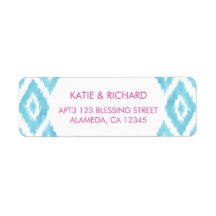 Turquoise Blue Ikat
