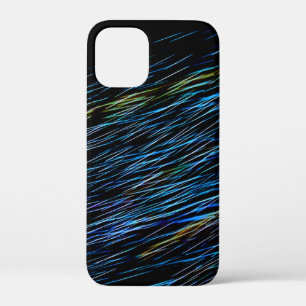 Turquoise Blue Light Painting 1 iPhone 12 Mini Case