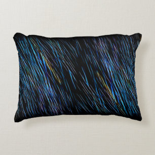 Turquoise Blue Light Painting 1 Decorative Cushion