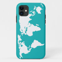 turquoise blue map