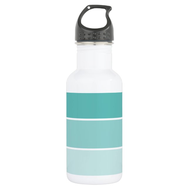 Turquoise Blue Paint Chip 532 Ml Water Bottle (Front)