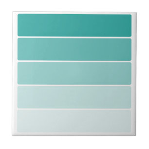 Turquoise Blue Paint Chip Ceramic Tile