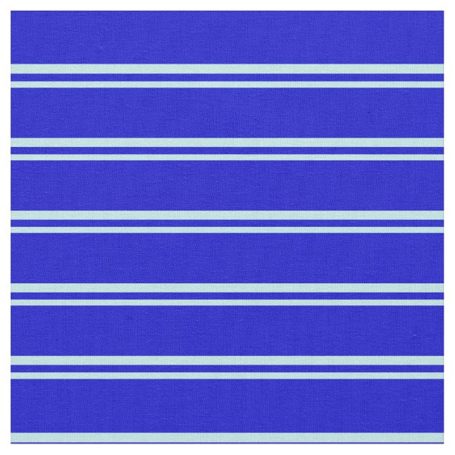 Turquoise & Blue Pattern of Stripes Fabric (Close Up)